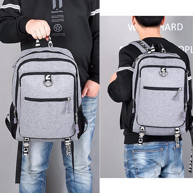 Male backpack man Waterproof USB charging travel School Sport backpack oxford casual laptop backpack Casual For men bag Packs