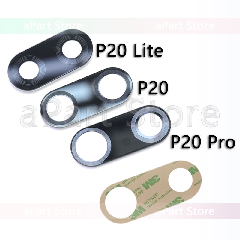 Kamera Glas Für Huawei P20 Lite Plus Original Hinten Zurück Kamera Objektiv Glas Für Gehäuse mit Aufkleber Adhesive