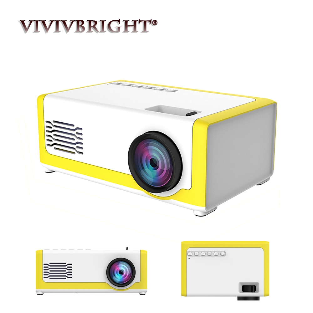 Mini proyector M1 portátil Full HD 1920*1080P soporte AV USB tarjeta SD USB 1800 lúmenes Mini proyector de cine en casa proyector de vídeo