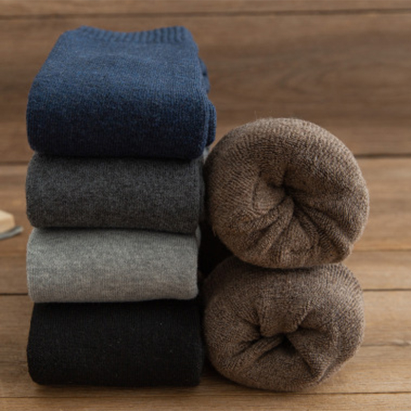 6Stck = 3Paare männer Winter Kompression Strumpf Warme Heiße Knie Hohe Lange Bein Frottee Socken Warme verdicken Abdeckung Waden Socken Größe 38-44