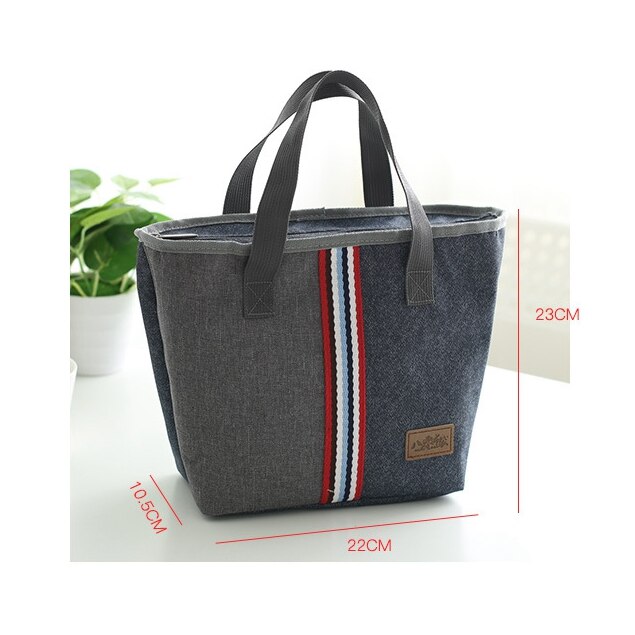 denim lunch bag thermal food insulated bag kids women or men casual cooler thermo picnic bag thermo lunch box: k