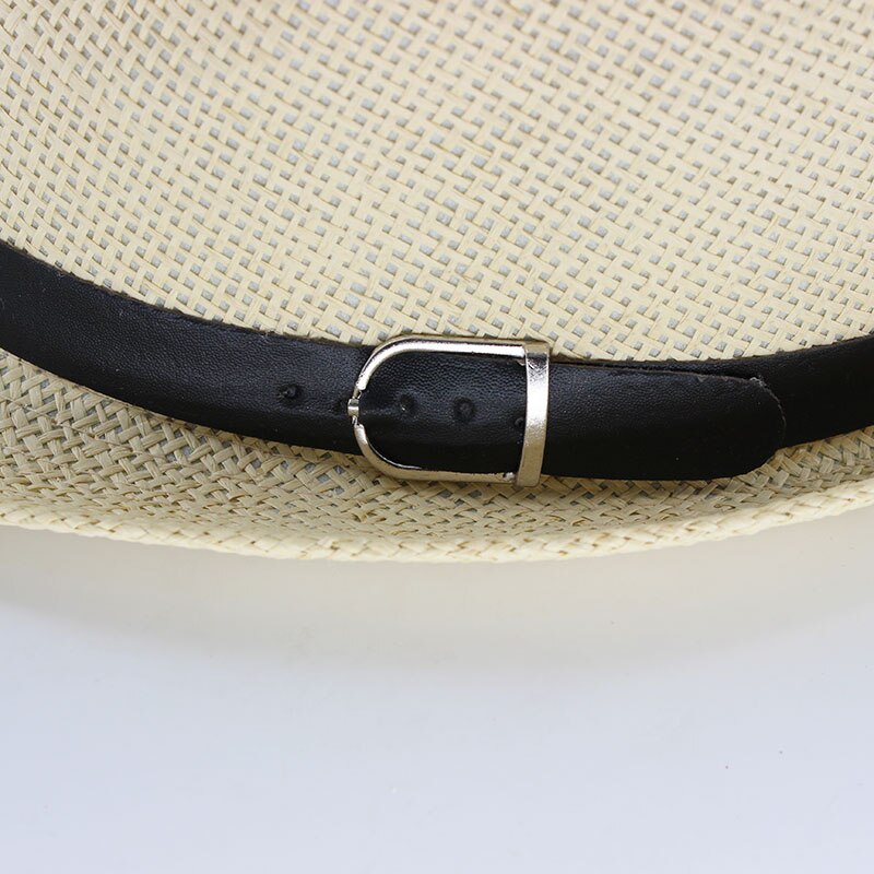 Miaoxi voksne mænd solhat sommer unisex solid afslappet hat sommer stråhætte ferie kvinder hatte motorhjelm sn -007