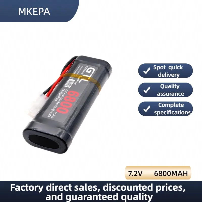 Neue 7,2 V Batterie 6800 mAh NiMH Batterie Pack RC Auto Lkw Bugibot Tank ni mh Batterias Grau Abendessen netzteil