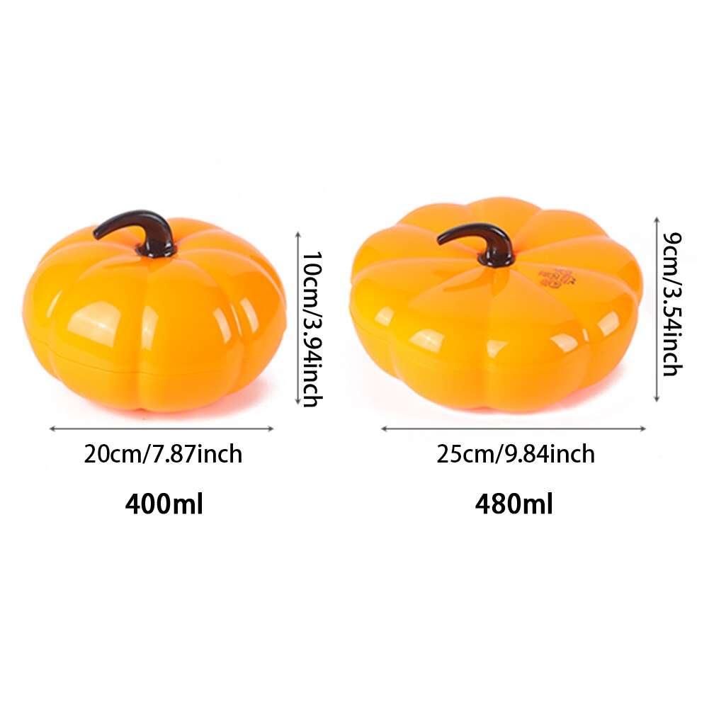Pumpkin Shape Snacks Partition Manager Cute Home Decor Candy Box Sealed Family Living Room Storage Tray Festival With Lid Party