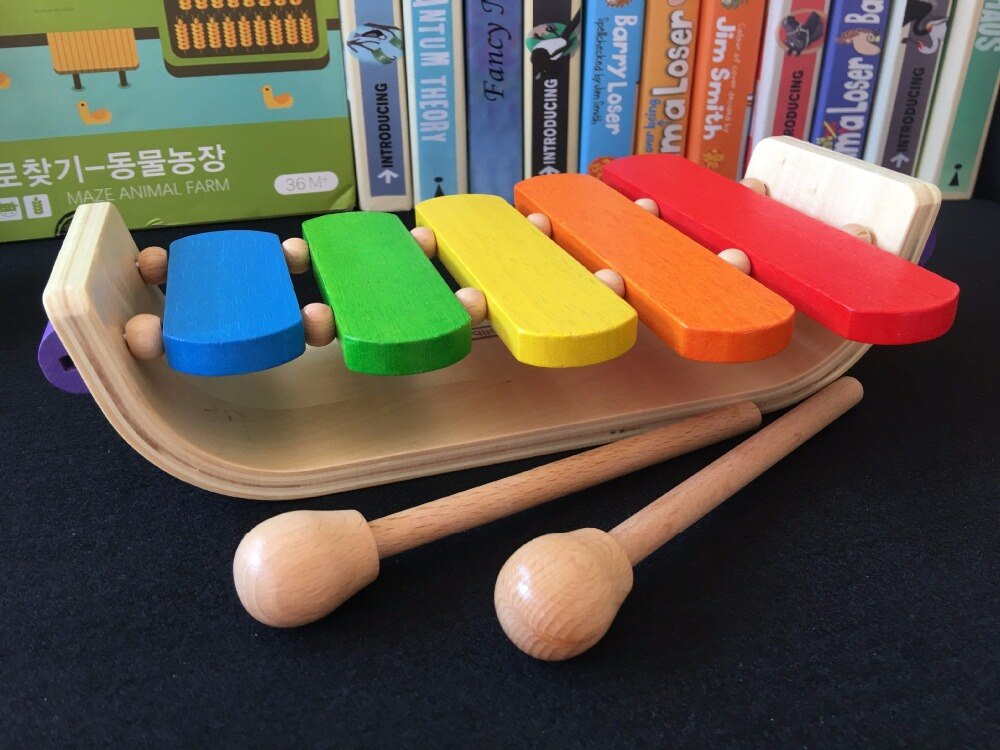 Xylofoon Speelgoed Chrismas Voor Kids Regenboog Houten Xylofoon Voor Kinderen Muzikaal Speelgoed Creatieve Instrument Houten Instrumenten