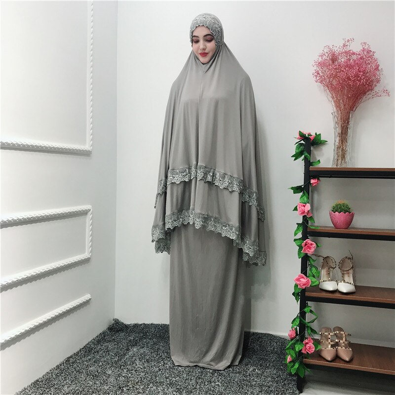 Muslimska ramadan böne plagg uppsättningar dyrka mantel kvinnor klänning turkiskt bröllop eid maxi dubai marockanska kaftan islamiska ropa 2 pecs