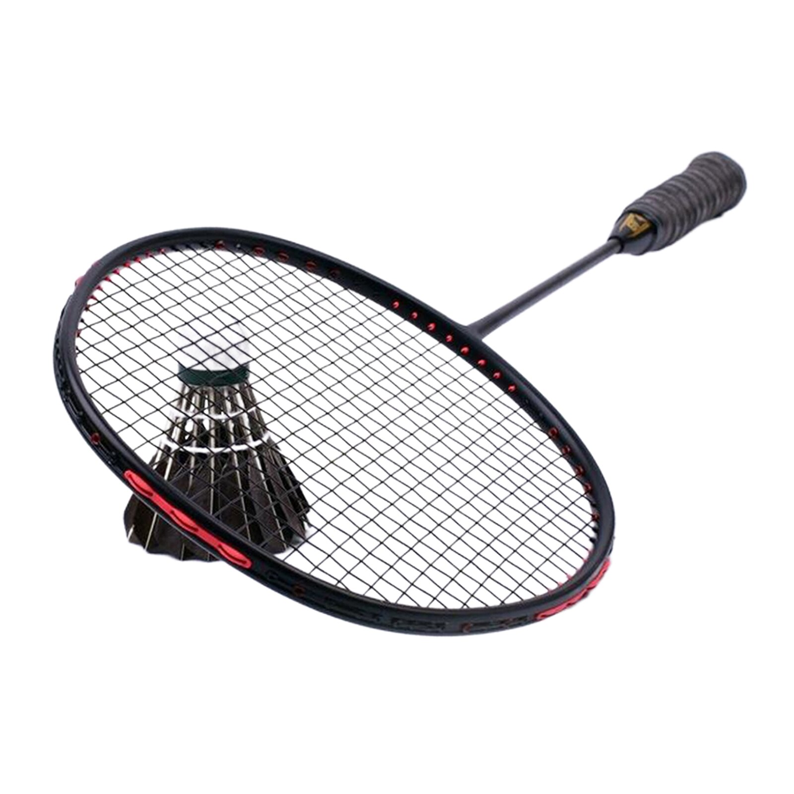 Badminton Racquet Ultralight Carbon Fiber Racket Black