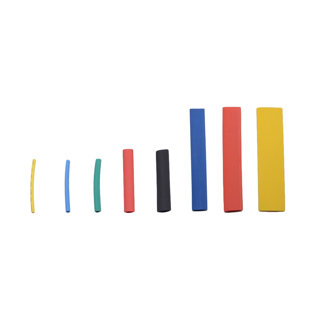 328 stks/partij 5 Kleuren 8 Maten Diverse 2:1 vlamvertragende Zakken Krimpkous Kit