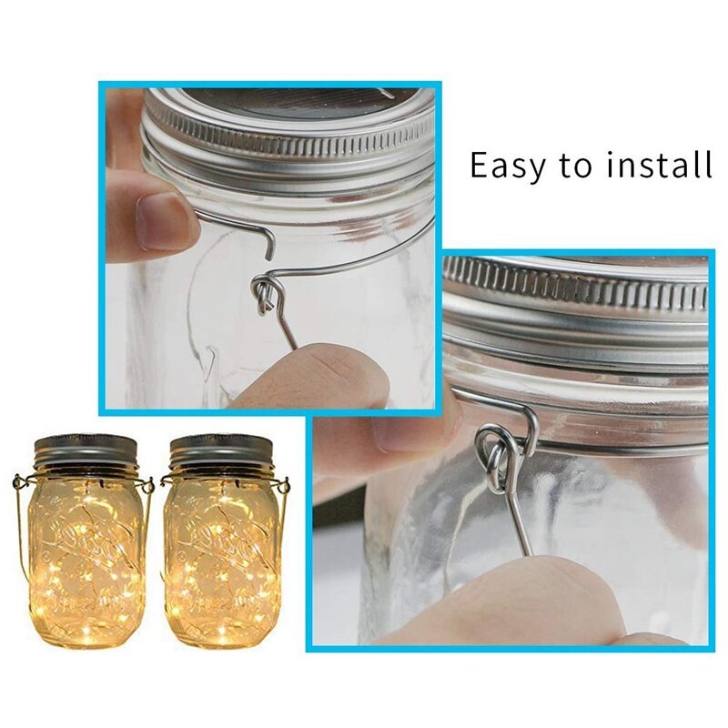 8 Pack Stainless Steel Wire Handles Handle Ease For Mason Jar Ball Pint Jar Canning Jars 4015