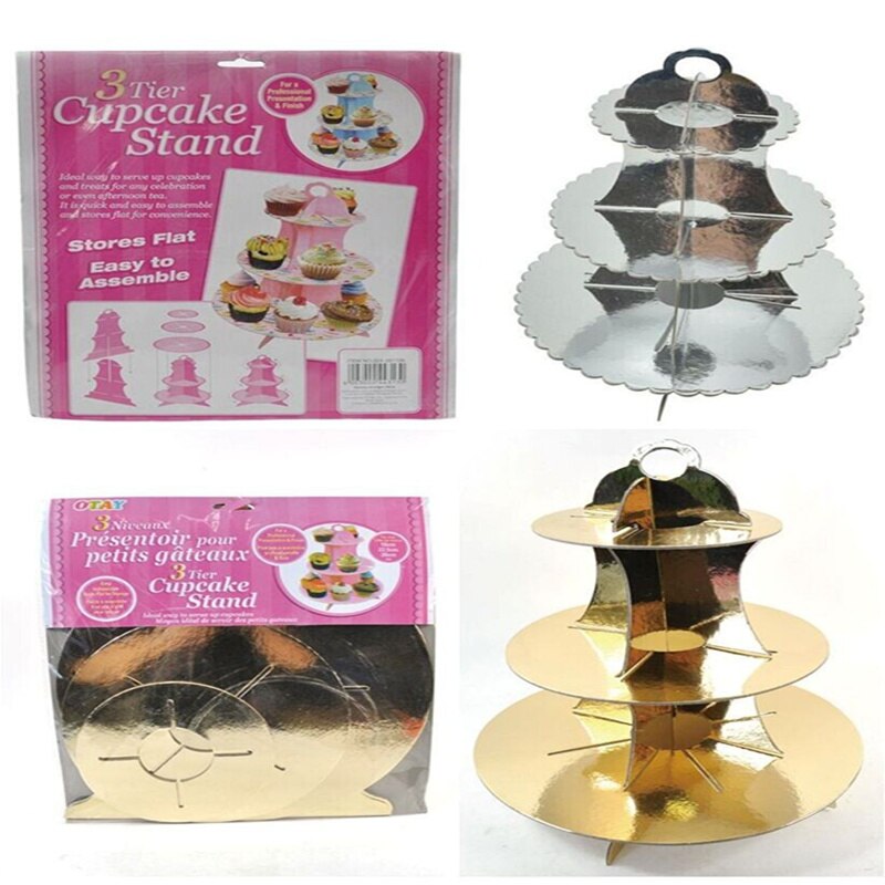 Gold Silber Folie Neue Jahr Party Supplies Einweg Papier Platte Tassen Strohhalme Tasse Kuchen Wrapper Cupcake Stehen Dessert Karton