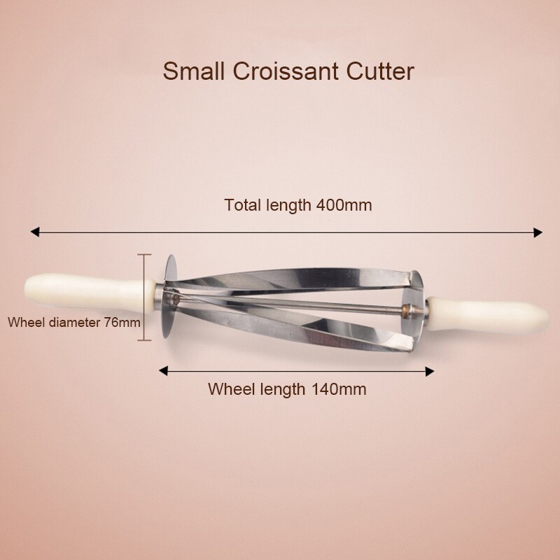 wałek ze stali nierdzewnej rogalik nóż okrągły nóż robić robienia rogali przybory robić pieczenia robić ciast krajalnice robić ciast gadżety kuchenne: mały  Cutter