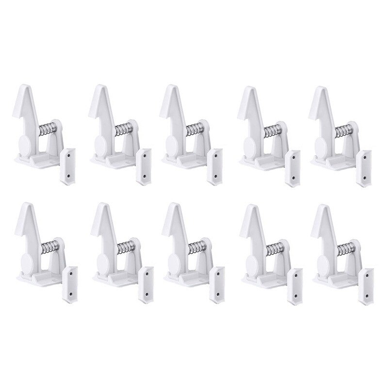 Retail 10Pcs Kabinet Sloten Kind Veiligheid Vergrendelingen Baby Veilig Magnetische Ladekast Lock Kids Adhesive Proof Kabinet Sloten