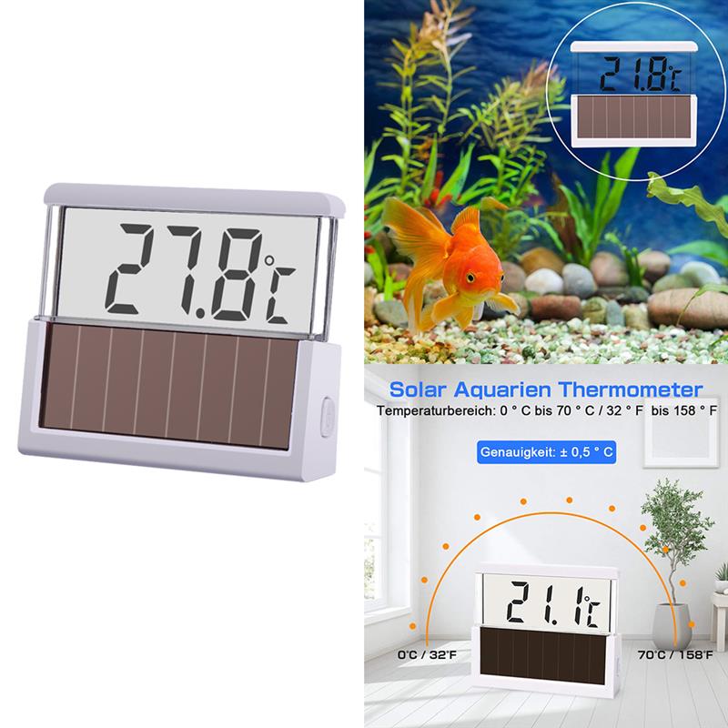Digitale Aquarium Thermometer Celsius Fahrenheit Schakelbare Thermometer Zonne Aquarium Thermometer Temperatuur Meten Tool
