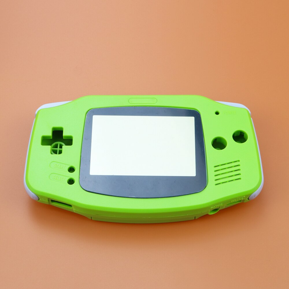 Full set housing shell cover case w/conductive rubber pad buttons+Screen Lens Protector for GameBoy Advance for GBA console: D