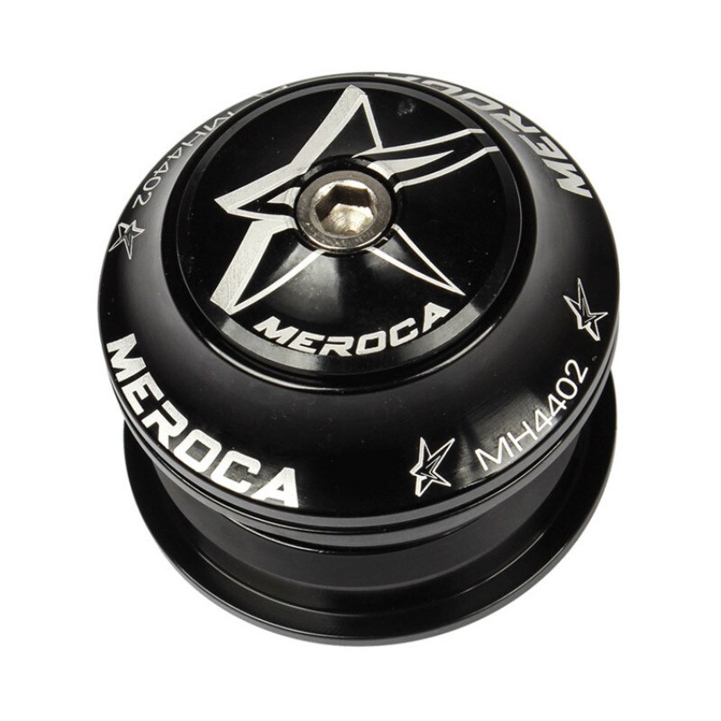 Merocamtb mountainbike forseglet leje headset cykel 44mm indbyggede lejer headset ultralet lige rør hoved sæt: Sort