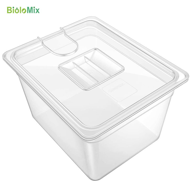 Sous vide beholder med låg 11 liter vandtankbad til cirkulator sous vide kulinarisk nedsænkning langsom komfur biolomix