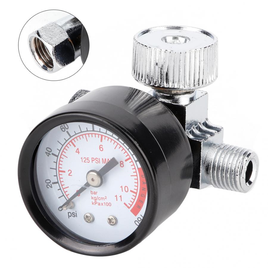 Sprayer Air Regulator Pressure Gauge Filter Pneumatic Control BSP Thread 0-125PSI adjustable fuel pressure