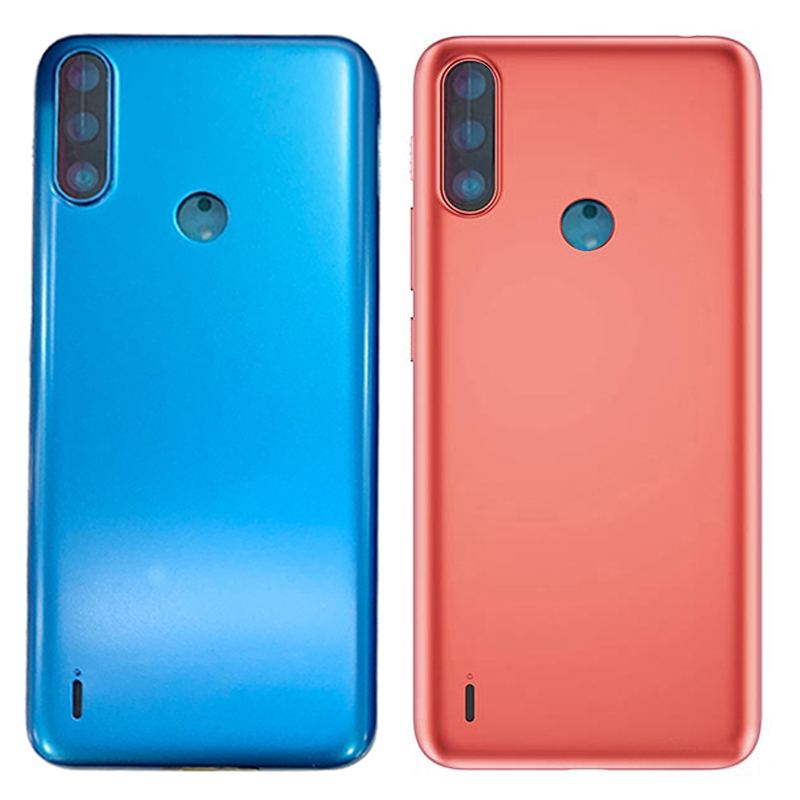 Terug Batterij Cover Achterdeur Panel Behuizing Case Voor Motorola Moto E7 Power Batterij Cover Vervanging Deel