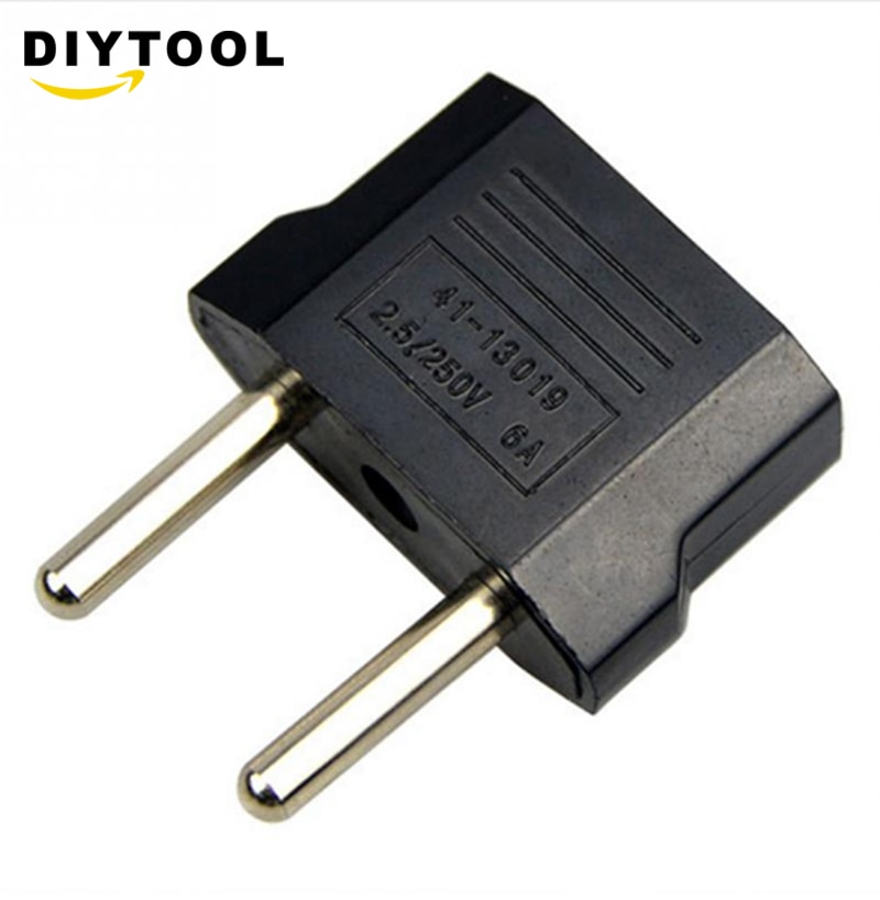 5pcs Universal US To EU Plug USA To Euro Europe Travel Wall AC Power Charger Outlet Adapter Converter 2 Round Socket Input Pin