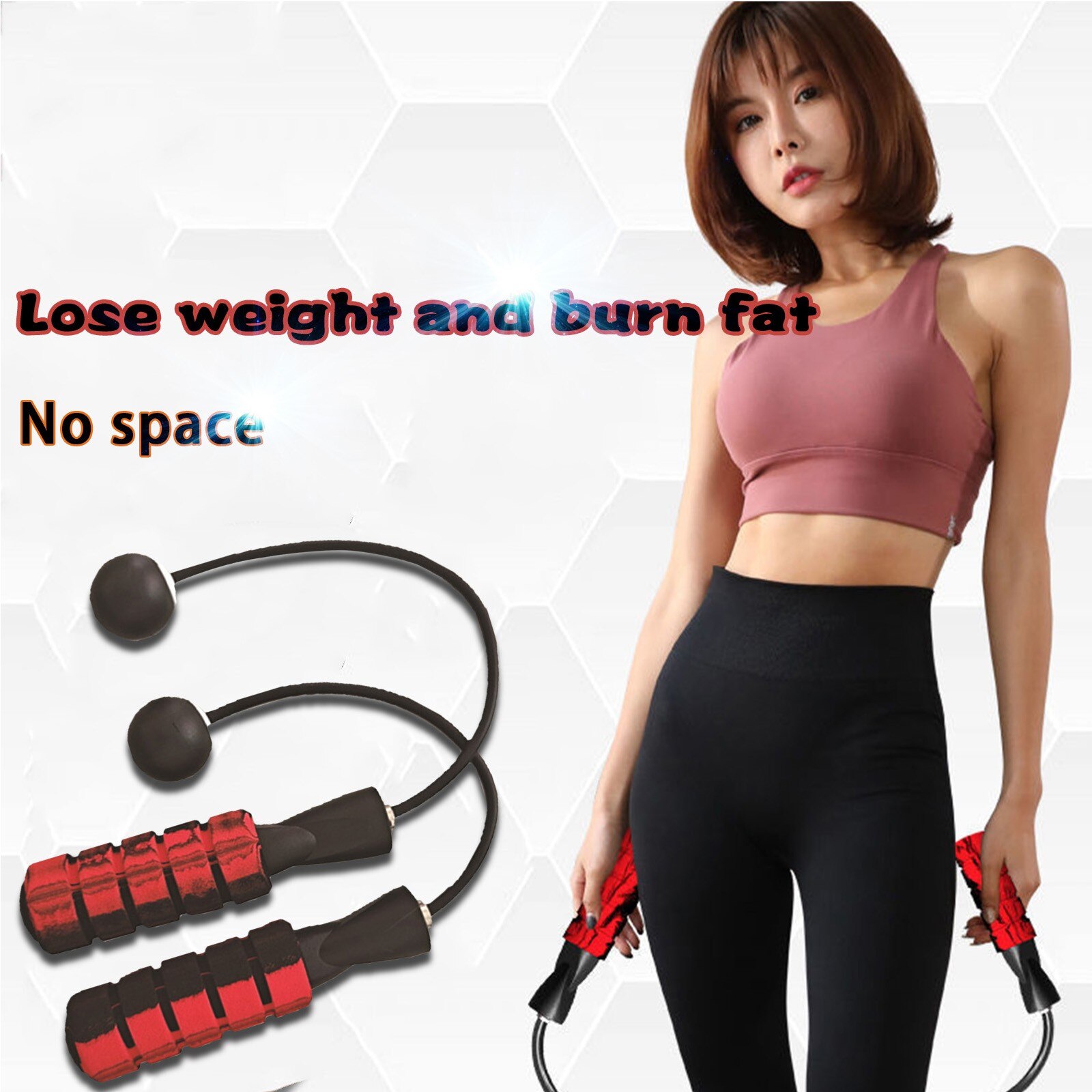 Cordless Jump Ropes Smart Electronic Digital wireless Skip Rope Calorie Consumption Fitness Body Building Exercise Jumping Rope