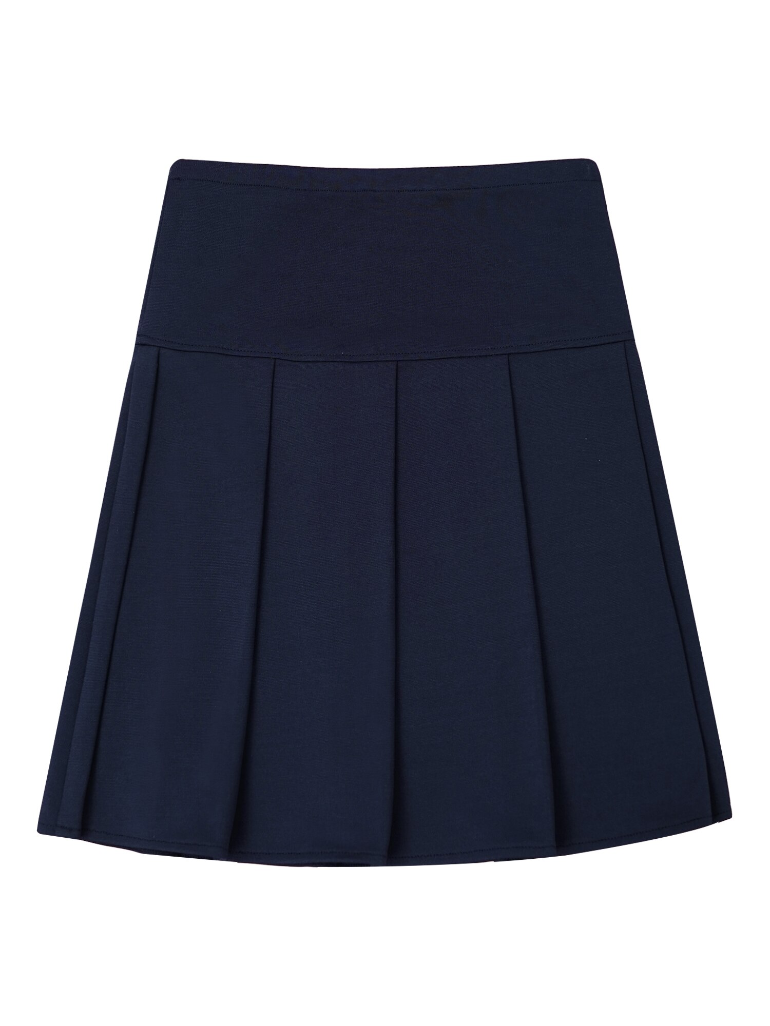 Crianças meninas moda cor sólida saia plissada cintura elástica acima do joelho mini saia para a escola uniforme uso diário crianças roupas