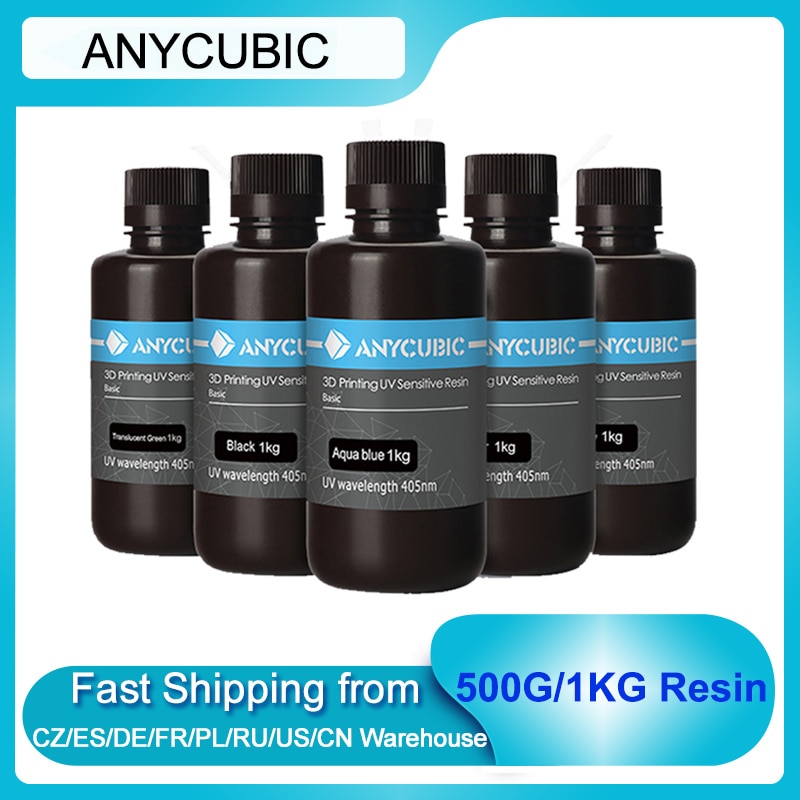 ANYCUBIC Photon 405nm UV Resin 500G/1L for Photon 3D Printer LCD UV Sensitive Liquid Printing Material Photosensitive Uv Resin