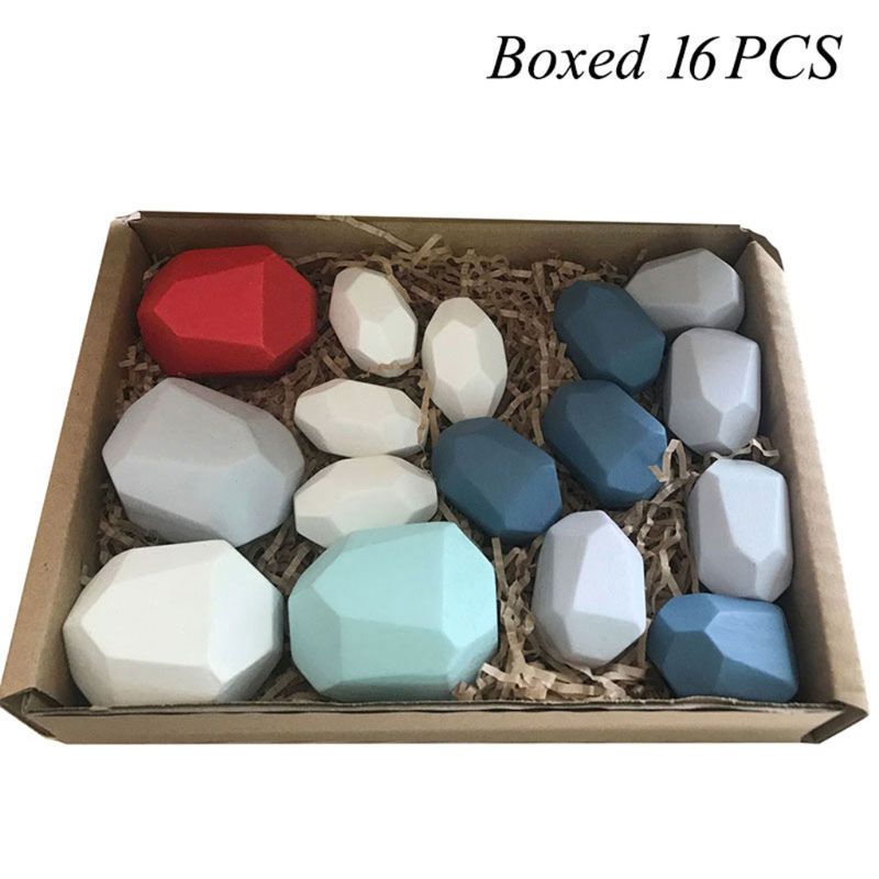 Kinderen Volwassen Houten Gekleurde Bouwsteen Stapelen Spel Vroege Educatief Speelgoed Gxmb: 3