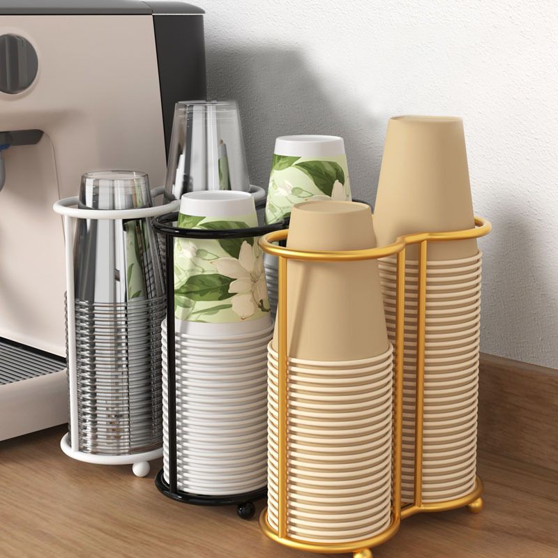 Kitchen Paper Cup Holder Disposables Cups Picker Multifunctional Desktop Cup Storage Rack Household Coffee Cup Holder For Home