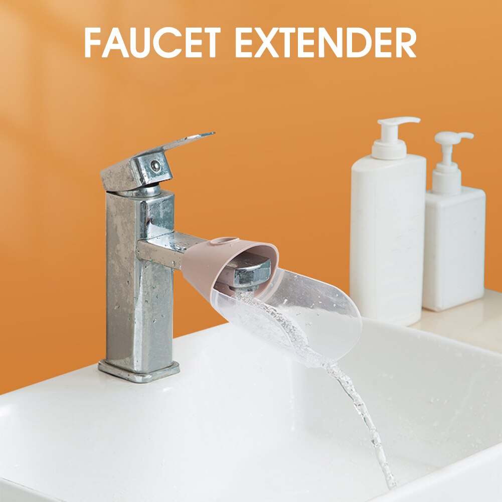 Tap Extension Device Bath Water Faucet Extender Kid Cartoon Hand Washing Guider Silicone Spout Cover Kids Bath Safety Protector