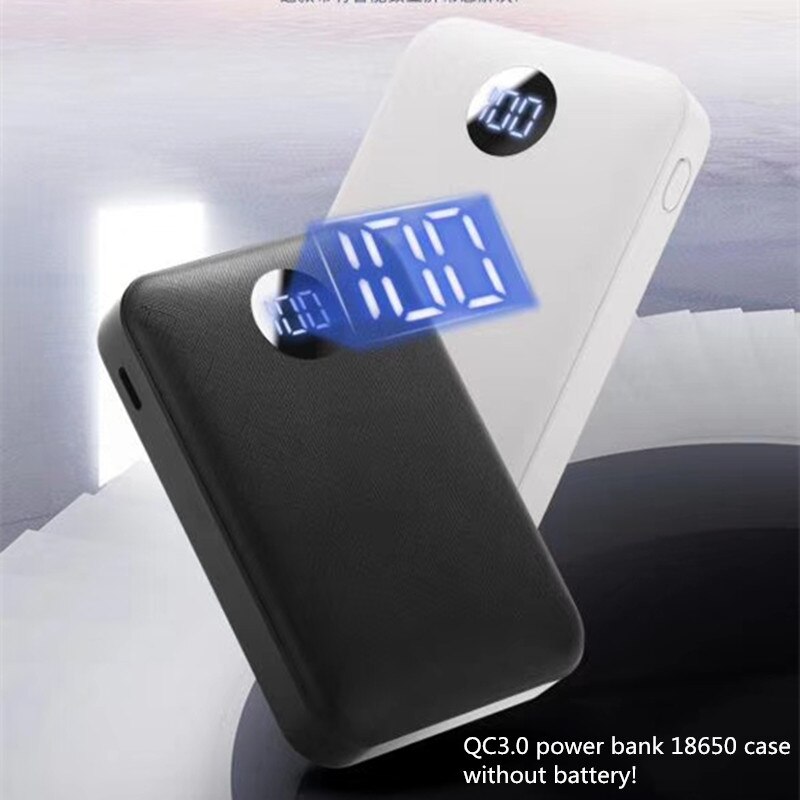 Qc3.0 diy power bank 18650 case PD18w Batterij Fast Charger Box shell DIY quick charge 3.0 mini batterij doos