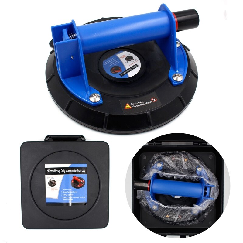 Vacuum Suction Cup 8inch 200kg Bearing Capacity Heavy Duty Vacuum Lifter for Granite Tile Glass Mirror Pulling &amp; Lifting