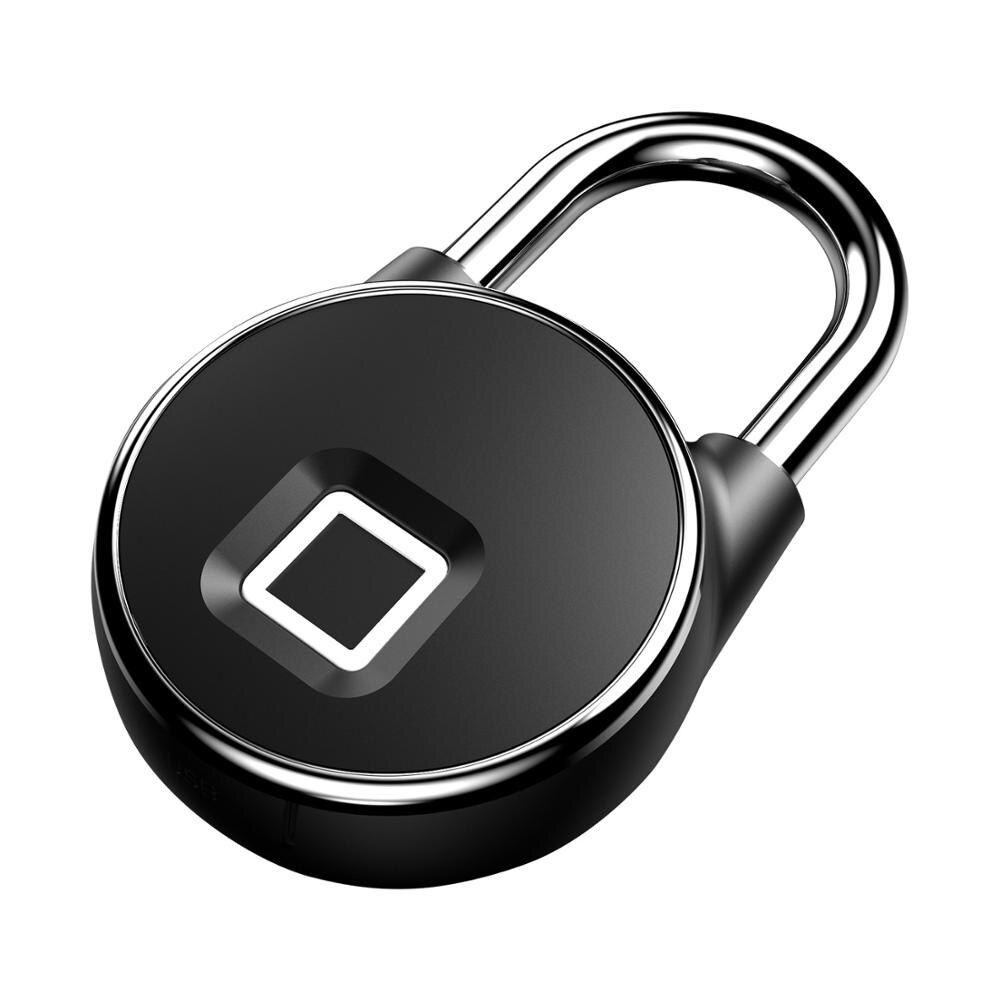 Candado de huella digital biométrico con bloqueo de almohadilla por Bluetooth y huella digital recargable por USB a prueba de agua IP66