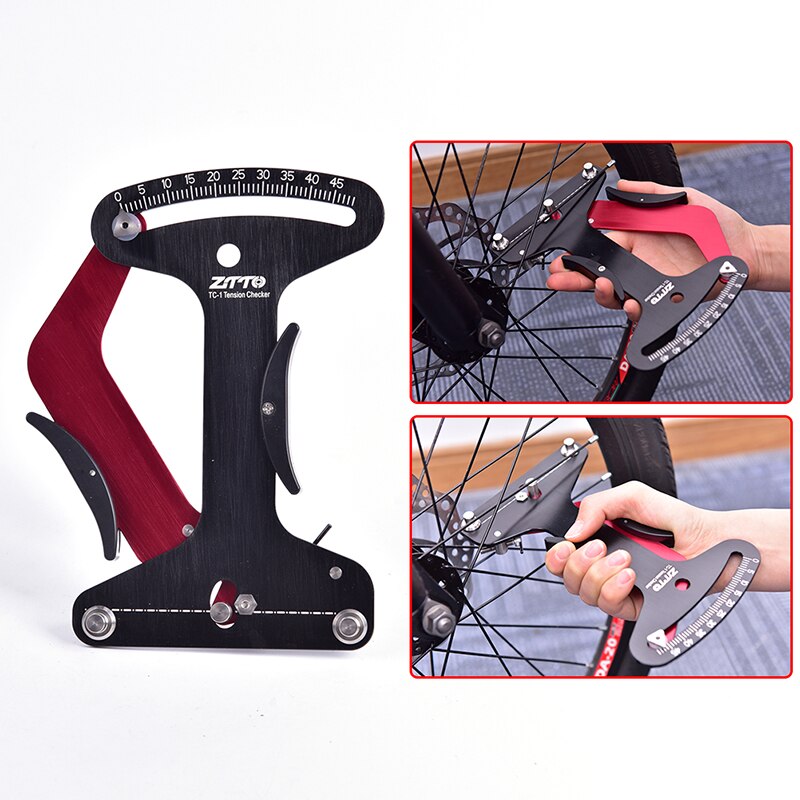 Cykel eker spänning mätare hjul ekrar kontroll spänning mätare exakt mätverktyg