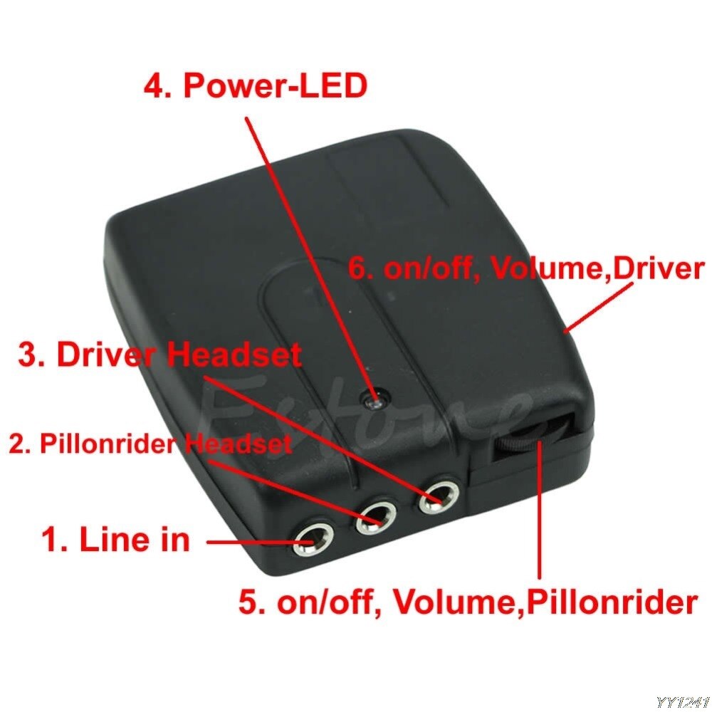 QILEJVS Motorbike Motorcycle Helmet 2-way Intercom Headset Communication System-W212
