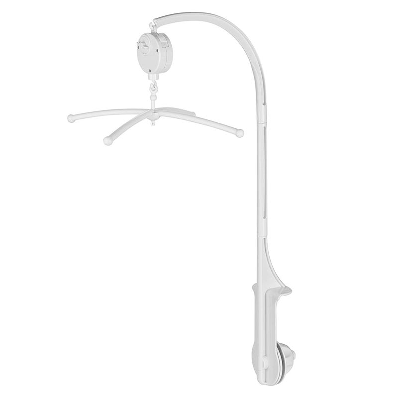 QWZ Baby Bed Bell Toy Holder White Rattles Bracket Mobile Crib Music Box Newborn Bell Crib Toy For 0-12 Month For Baby
