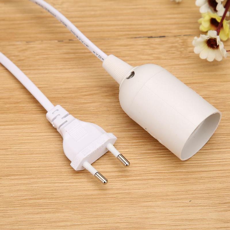 E27 Lamp Bases with Switch Wire for Pendant Bulb Hang Light Lamp Holder Suspension Socket Holder with 1.7m Power Cord Cable