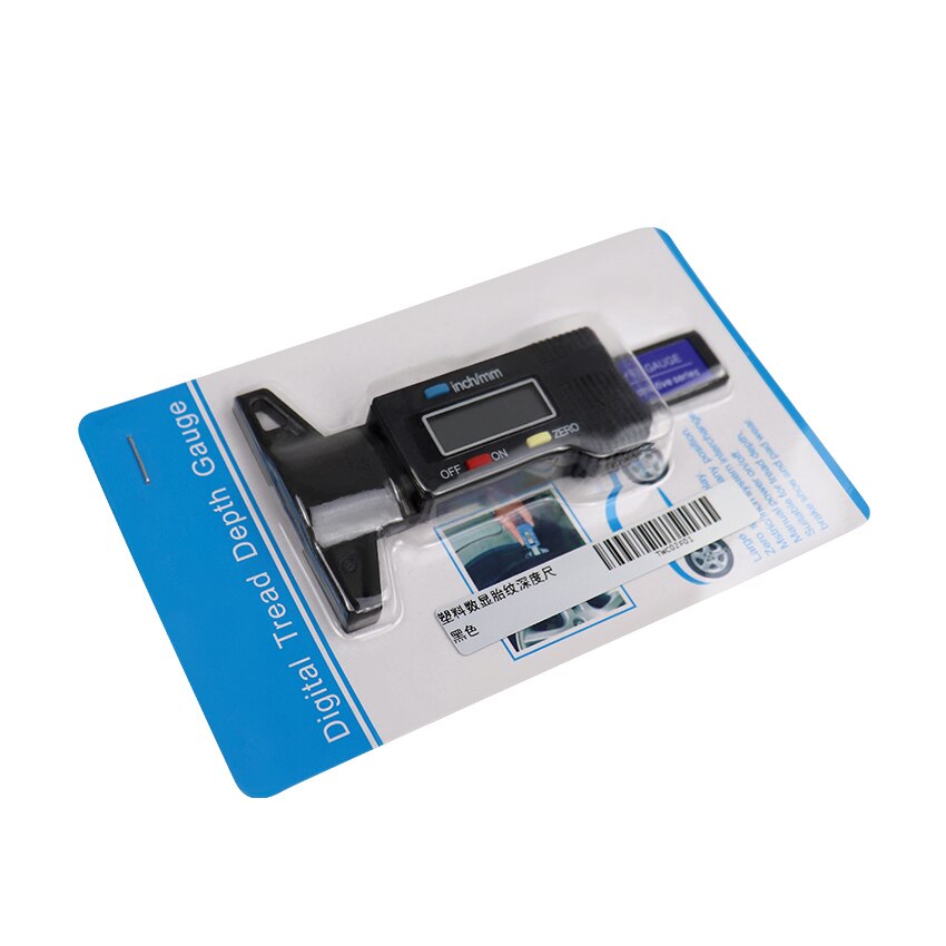 High-Precision Digital Tread Depth Gauge LCD Display Checker Tire Tester For Cars Trucks Range 0-25mm Tread Depth Gauge: Default Title