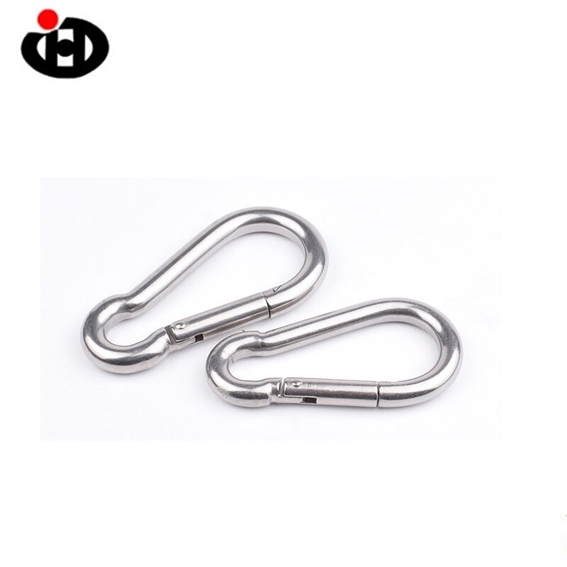 25pcs 10pcs 5pcs Stainless Steel Carabiner Clip Spring Snap Hook Heavy Duty Carabiner Clips for Keys Swing Set Camping Fishing