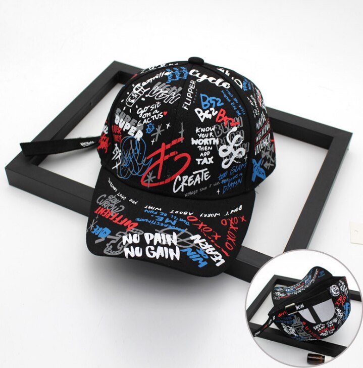 Dad Hat Piercing Ring Baseball Cap Punk Hip Hop Caps Cotton Adult Casual Solid Adjustable Unisex caps: a2