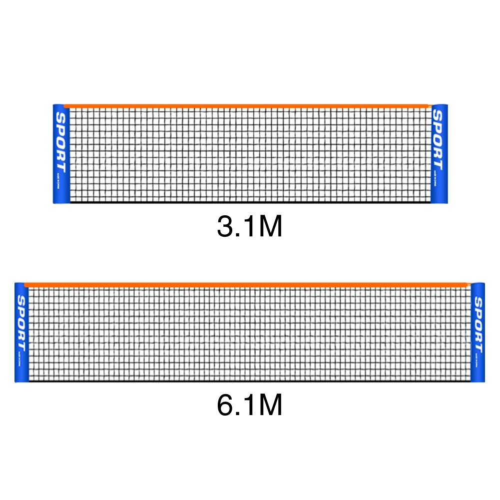 PE Faltbare Tragbare Strand Hinterhof Gericht Badminton Sport Ausbildung Standard Einfahrt Tennis Netz Einfach installieren drinnen draussen