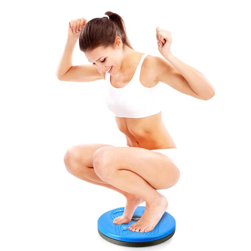 Tablero de ejercicio de Yoga deportivo para mujer, disco giratorio para cintura, plástico, para pérdida de peso, ejercicio de piernas, masaje de pies, placa de entrenamiento moldeadora de cuerpo