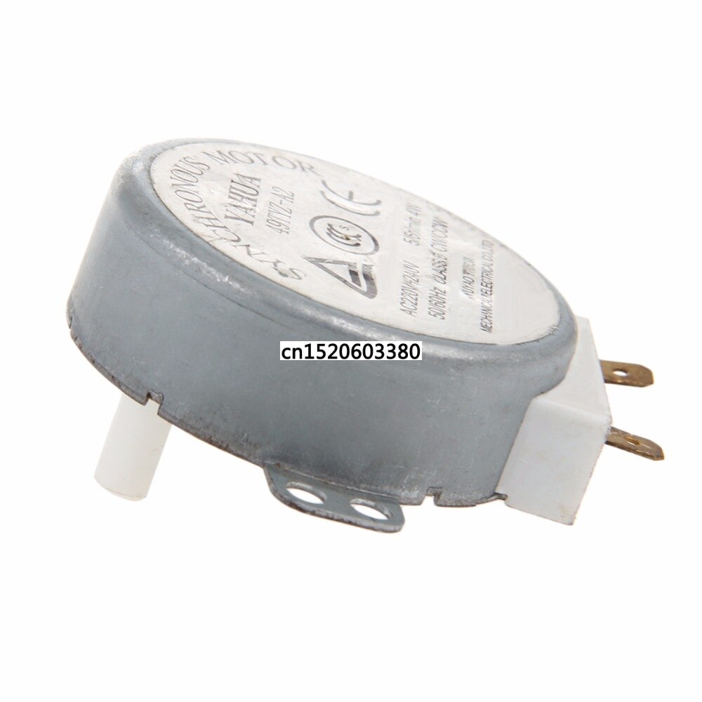 Mexi 1pc x mikroaaltouuni moottori cw/ccw 4 w 5/6 rpm  ac 220-240v pyörivä pöytä synkroninen 49 tyz -a2