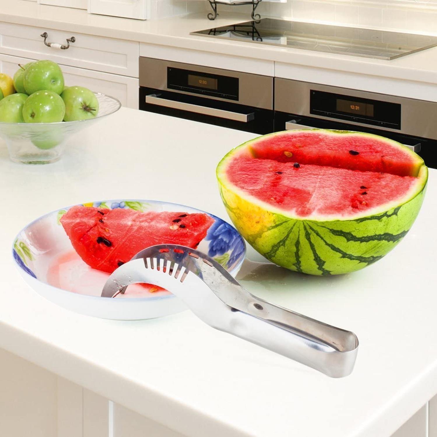Stainless Steel Watermelon Premium Stainless Fruit Carving Kitchen Utensil Melon Watermelon Cubes Kitchen Accessories