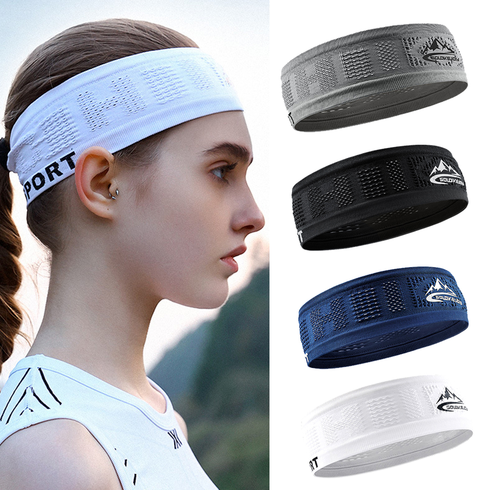 Sport Hoofdband Fietsen Hoofddeksels Mannen Vrouwen Elastische No Slip Band Basketbal Gym Fitness Tennisbescherming Hoed Unisex