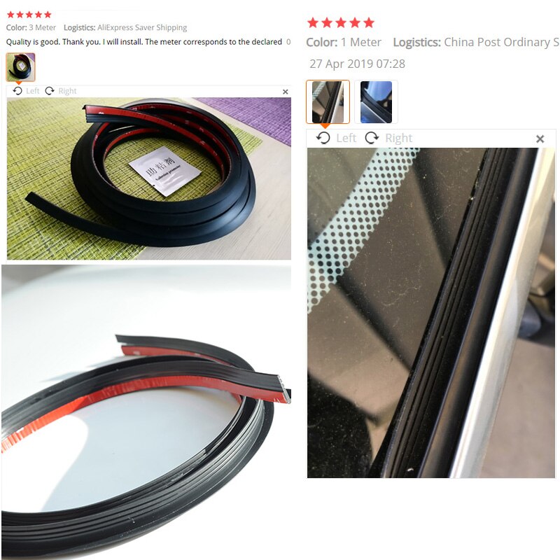 Joint d'étanchéité en caoutchouc pour vitres de voiture, Type V, 8.5mm
