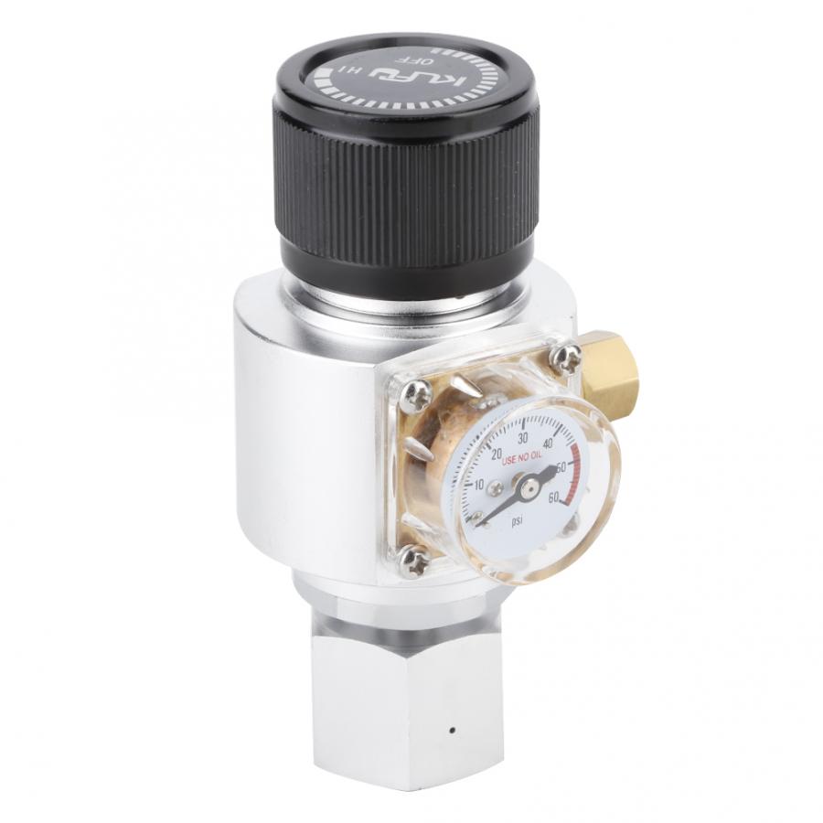 Mini CO2 Gas Regulator Soda Water Pressure Reducing Valve Adapter Soda Bottle Accessory CO2 Gas Bottle Pressure Regulator