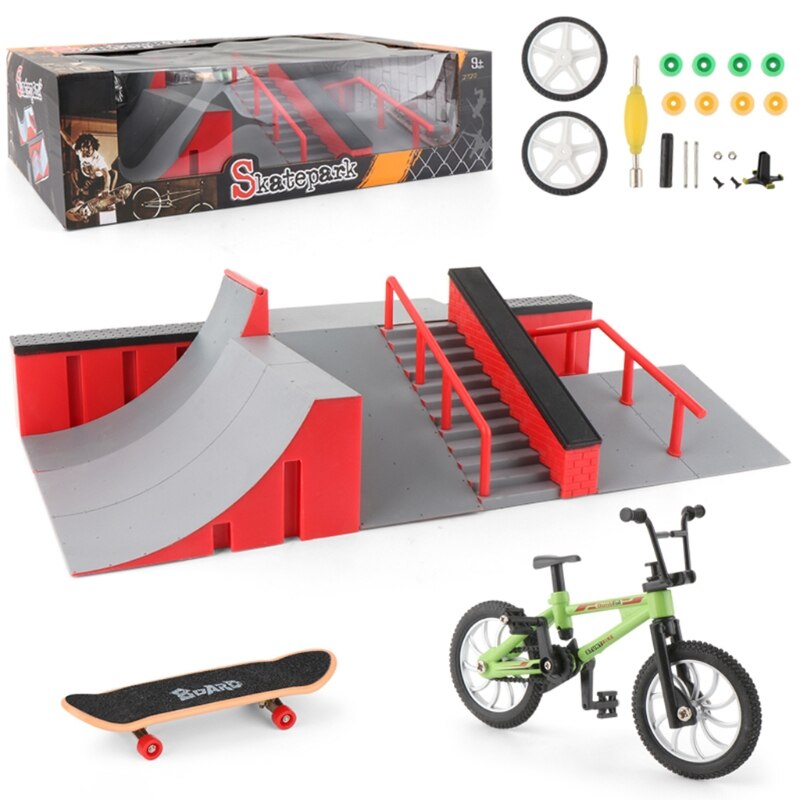 palec deskorolki łyżwa części rampy zestaw zabawka pełne rowerowe palce sport treningowy podstrunnica zabawki łyżwa park rampa zabawka dla dzieci