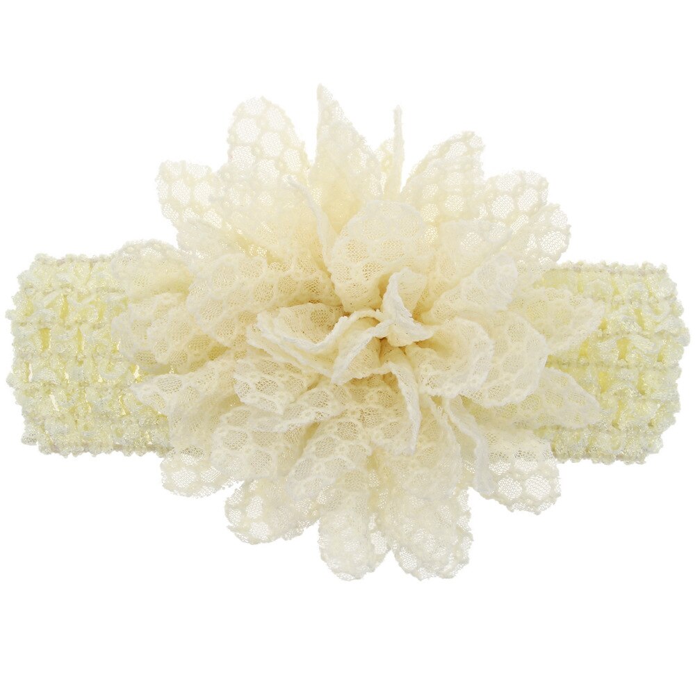 1 Piece MAYA STEPAN Children Girls Lace Flower Hair Head Band Accessories Baby Newborn Hair Rope Headband Headwear Headwrap: 7