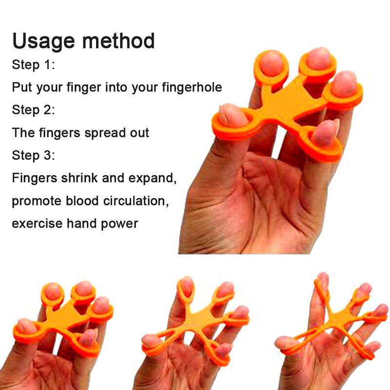 Finger Gripper Silicone Strength Traine Grips Gripper Tools Resistance Band Wrist Flexible Exercise Fitness Equipment