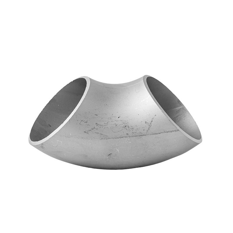 Codo soldado de acero inoxidable 304 90 ° Accesorio de tubería de codo de estampado sin costuras de decapado prensado de grado industrial en ángulo recto 1.3D